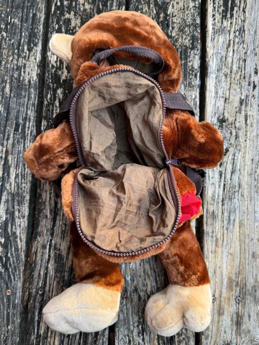 VINTAGE 1995 Wildkin CURIOUS GEORGE PLUSH Monkey PUPPET Zippered BACKPACK F5